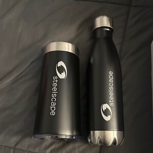 Black Stainless Steel Tumbler Set